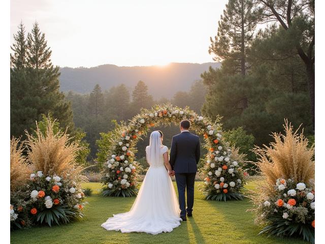 Garden wedding sa Baguio na na-plan ng Tagna Gatherings